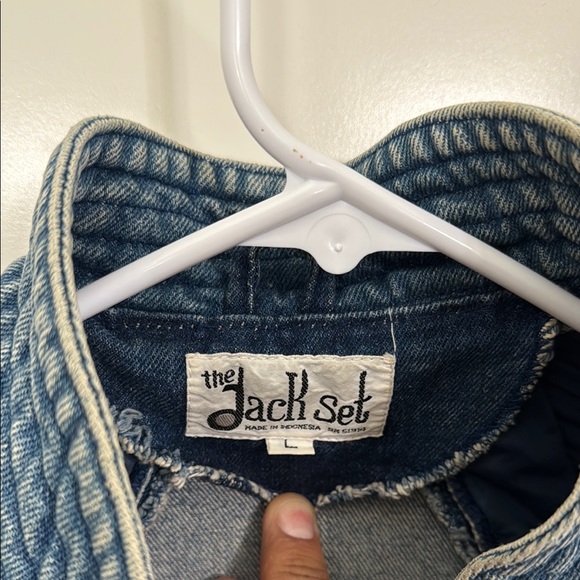 Vintage The Jack Set Denim Jacket Size L color Blue - Picture 4 of 9